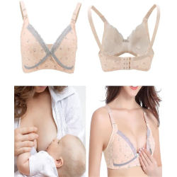 Maternity Bra, Women Soft Cotton Pregnant Underwear Breastfeeding Nursing Bras