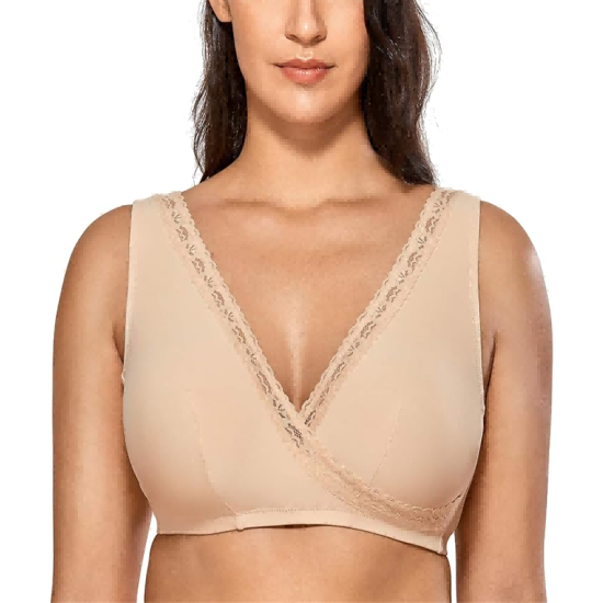 Women's Plus Size Sleep Nursing Bra Support Wireless Bralette Breastfeeding Women's Plus Size Sleep Nursing Bra Support Wireless Bralette Breastfeeding
