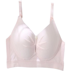 Womens Nursing Bras Open Front Button Bra for Mom to Breastfeeding Nursing Bras Comfort Thin Bras for Pragnancy