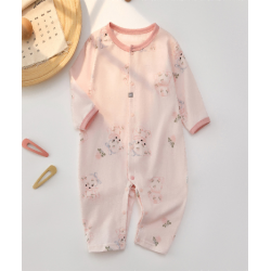 Baby jumpsuits, pure cotton, summer thin style, baby girl clothes, crawling clothes, boneless infant long sleeve baby clothes