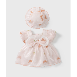 Baby jumpsuit summer baby girl bodysuit embroidered butterfly short sleeve princess skirt