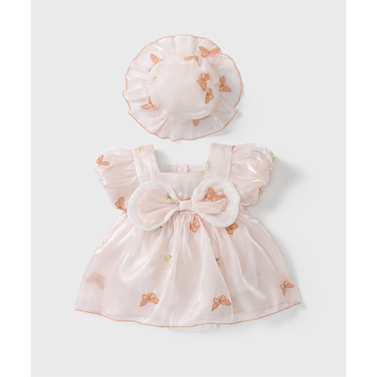Baby jumpsuit summer baby girl bodysuit embroidered butterfly short sleeve princess skirt Baby jumpsuit summer baby girl bodysuit embroidered butterfly short sleeve princess skirt