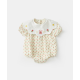 Baby cotton floral jumpsuit summer new style crawling clothes newborn baby girl thin fart clothes Baby cotton floral jumpsuit summer new style crawling clothes newborn baby girl thin fart clothes