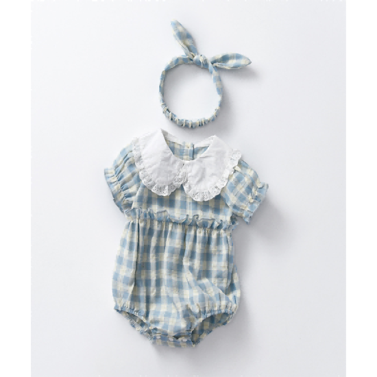 Baby girl summer short sleeve onesie pure cotton baby clothes Baby girl summer short sleeve onesie pure cotton baby clothes