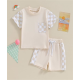 Baby Boy Summer Outfit Short Sleeve T-Shirt Tops Elastic Drawstring Shorts Set Baby Boys Clothes Baby Boy Summer Outfit Short Sleeve T-Shirt Tops Elastic Drawstring Shorts Set Baby Boys Clothes