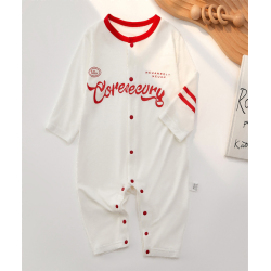 Baby jumpsuit summer thin baby clothes modal long-sleeved romper crawling clothes pajamas boneless baby clothes