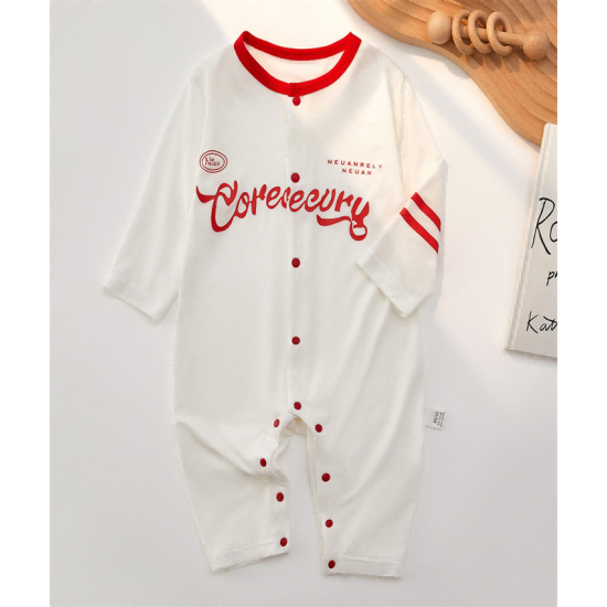 Baby jumpsuit summer thin baby clothes modal long-sleeved romper crawling clothes pajamas boneless baby clothes Baby jumpsuit summer thin baby clothes modal long-sleeved romper crawling clothes pajamas boneless baby clothes