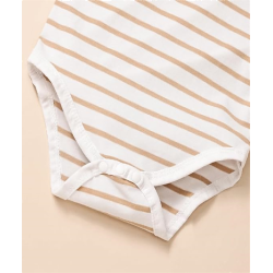 Baby Boy Clothes Newborn Outfits Stripe Romper Infant Cartoon Overall Adjustable Suspender Pants Set