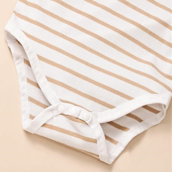 Baby Boy Clothes Newborn Outfits Stripe Romper Infant Cartoon Overall Adjustable Suspender Pants Set