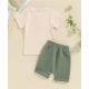 Baby Boy Summer Clothes Funny Letter T Shirt Elastic Waist Pockets Shorts Set 2 Piece Outfit Baby Boy Summer Clothes Funny Letter T Shirt Elastic Waist Pockets Shorts Set 2 Piece Outfit