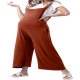 Women Straps Adjustable Maternity Overalls Pants Wide Leg Loose Casual Pregnancy Jumpsuit Clothes with Pockets Women Straps Adjustable Maternity Overalls Pants Wide Leg Loose Casual Pregnancy Jumpsuit Clothes with Pockets