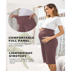Maternity Shorts for Women Maternity Capris Yoga Pregnancy Short Pants Soft Joggers Lounge Bottoms