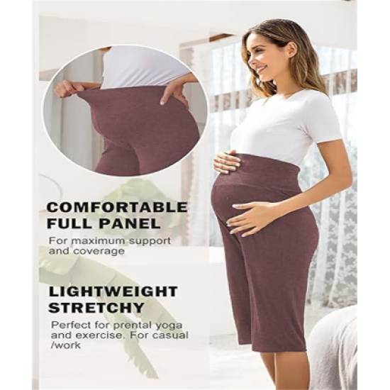 Maternity Shorts for Women Maternity Capris Yoga Pregnancy Short Pants Soft Joggers Lounge Bottoms Maternity Shorts for Women Maternity Capris Yoga Pregnancy Short Pants Soft Joggers Lounge Bottoms