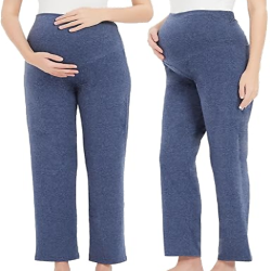 Women's Maternity Pants Casual Loose Wide/Straight Leg Comfy Palazzo Lounge Pant Pregnancy Versatile Trousers