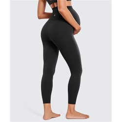 Womens Butterluxe Maternity Leggings Over The Belly 25" - Buttery Soft Workout Activewear Yoga Pregnancy Pants