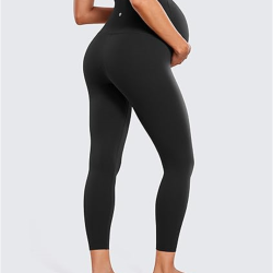 Womens Butterluxe Maternity Leggings Over The Belly 25" - Buttery Soft Workout Activewear Yoga Pregnancy Pants