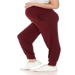 Maternity Pants for Women Over The Belly Pregnancy Joggers Casual Lounge Pants