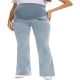 Women's Stretch Maternity Bootcut Jeans with Pockets Over The Belly Bell Bottoms Flare Denim Pants Pregnancy Clothes Women's Stretch Maternity Bootcut Jeans with Pockets Over The Belly Bell Bottoms Flare Denim Pants Pregnancy Clothes