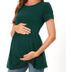 Maternity Tops Short Sleeve Scoop Neck Breastfeeding Shirt Pregnancy Clothes Maternity Tops Short Sleeve Scoop Neck Breastfeeding Shirt Pregnancy Clothes