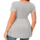 Maternity Tops Short Sleeve Scoop Neck Breastfeeding Shirt Pregnancy Clothes Maternity Tops Short Sleeve Scoop Neck Breastfeeding Shirt Pregnancy Clothes