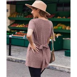 Maternity Tops Short Sleeve Pregnancy Shirt Tee Tunic Casual T Shirts Blouses