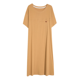 Maternity new short-sleeved T-shirt summer mid-length casual loose big yards hot mom dress tide mom